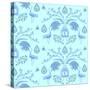 Blue Floral Scent-Claire Huntley-Stretched Canvas