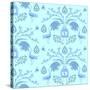 Blue Floral Scent-Claire Huntley-Stretched Canvas