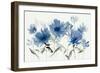 Blue Floral Trio-Aria K-Framed Art Print