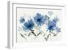 Blue Floral Trio-Aria K-Framed Art Print