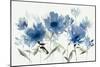 Blue Floral Trio-Aria K-Mounted Art Print