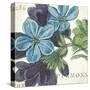 Blue Floral-Hugo Wild-Stretched Canvas