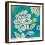Blue Floral-Hope Smith-Framed Art Print