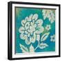 Blue Floral-Hope Smith-Framed Art Print