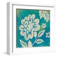 Blue Floral-Hope Smith-Framed Art Print