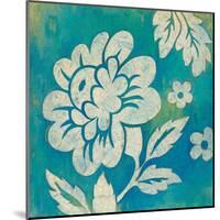 Blue Floral-Hope Smith-Mounted Art Print