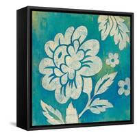 Blue Floral-Hope Smith-Framed Stretched Canvas