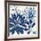 Blue Floralesque 1-Bella Dos Santos-Framed Art Print