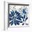 Blue Floralesque 1-Bella Dos Santos-Framed Art Print