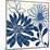 Blue Floralesque 1-Bella Dos Santos-Mounted Art Print