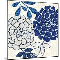 Blue Floralesque 2-Bella Dos Santos-Mounted Art Print