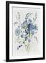 Blue Florals I-Asia Jensen-Framed Art Print