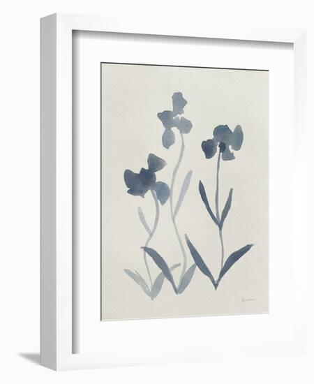 Blue Florals I-Pamela Munger-Framed Art Print