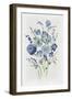 Blue Florals II-Asia Jensen-Framed Art Print
