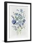 Blue Florals II-Asia Jensen-Framed Art Print