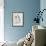Blue Florals II-Pamela Munger-Framed Art Print displayed on a wall
