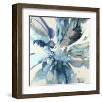 Blue Flower Explosion-Randy Hibberd-Framed Art Print