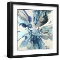 Blue Flower Explosion-Randy Hibberd-Framed Art Print