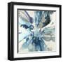 Blue Flower Explosion-Randy Hibberd-Framed Art Print