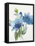 Blue Flower Garden II-Asia Jensen-Framed Stretched Canvas