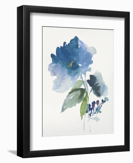 Blue Flower Garden III-Asia Jensen-Framed Art Print