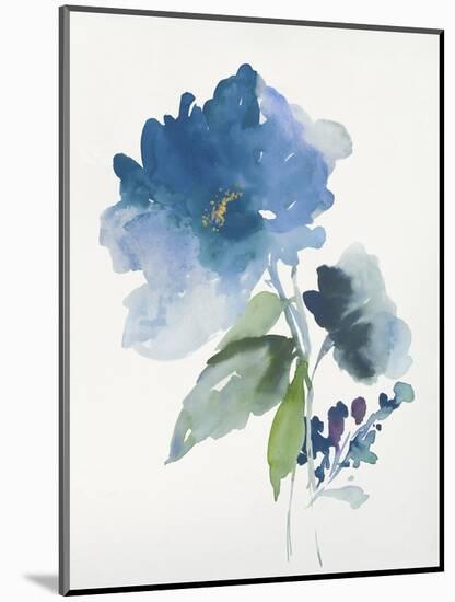 Blue Flower Garden III-Asia Jensen-Mounted Art Print