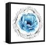 Blue Flower II-Elizabeth Medley-Framed Stretched Canvas