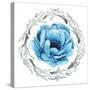 Blue Flower II-Elizabeth Medley-Stretched Canvas