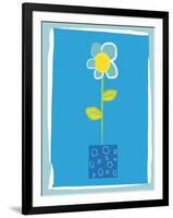 Blue Flower in a Vase-null-Framed Giclee Print
