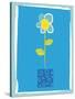 Blue Flower in a Vase-null-Stretched Canvas