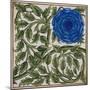 Blue Flower Watercolor Tile Design by William de Morgan-Stapleton Collection-Mounted Giclee Print