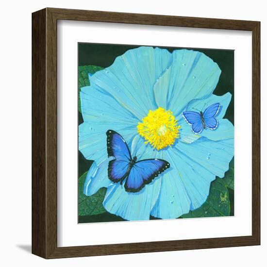 Blue Flower-Scott Westmoreland-Framed Art Print