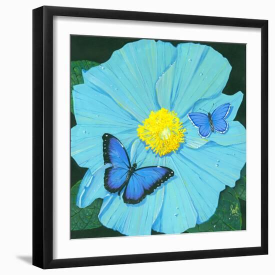 Blue Flower-Scott Westmoreland-Framed Art Print