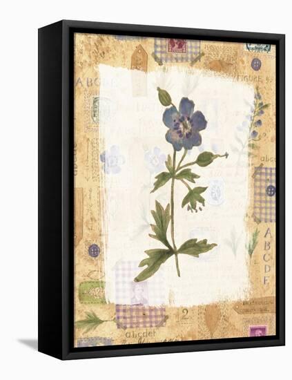 Blue Flower-Hope Street Designs-Framed Stretched Canvas