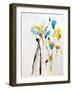 Blue Flowers II-Karin Johannesson-Framed Art Print