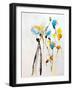 Blue Flowers II-Karin Johannesson-Framed Art Print