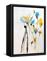 Blue Flowers II-Karin Johannesson-Framed Stretched Canvas