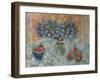 Blue Flowers on a Hawaiian Cloth-Lorraine Platt-Framed Giclee Print