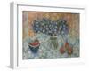 Blue Flowers on a Hawaiian Cloth-Lorraine Platt-Framed Giclee Print