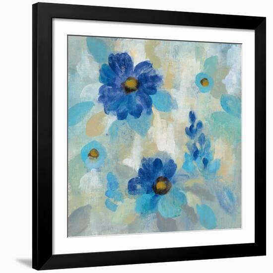 Blue Flowers Whisper II-Silvia Vassileva-Framed Art Print