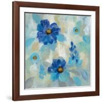 Blue Flowers Whisper II-Silvia Vassileva-Framed Art Print