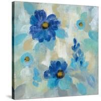 Blue Flowers Whisper II-Silvia Vassileva-Stretched Canvas
