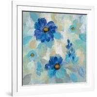 Blue Flowers Whisper II-Silvia Vassileva-Framed Art Print