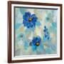 Blue Flowers Whisper II-Silvia Vassileva-Framed Art Print