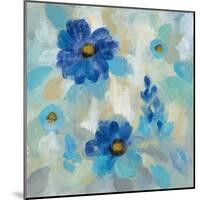 Blue Flowers Whisper II-Silvia Vassileva-Mounted Art Print