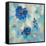 Blue Flowers Whisper II-Silvia Vassileva-Framed Stretched Canvas