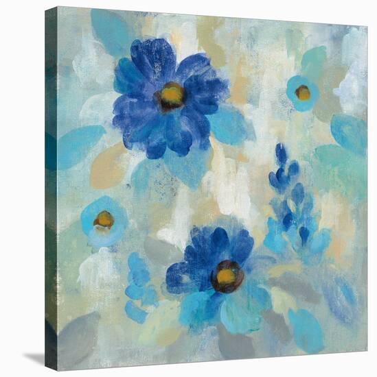 Blue Flowers Whisper II-Silvia Vassileva-Stretched Canvas