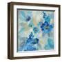 Blue Flowers Whisper III-Silvia Vassileva-Framed Art Print