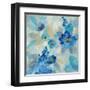 Blue Flowers Whisper III-Silvia Vassileva-Framed Art Print