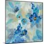 Blue Flowers Whisper III-Silvia Vassileva-Mounted Art Print